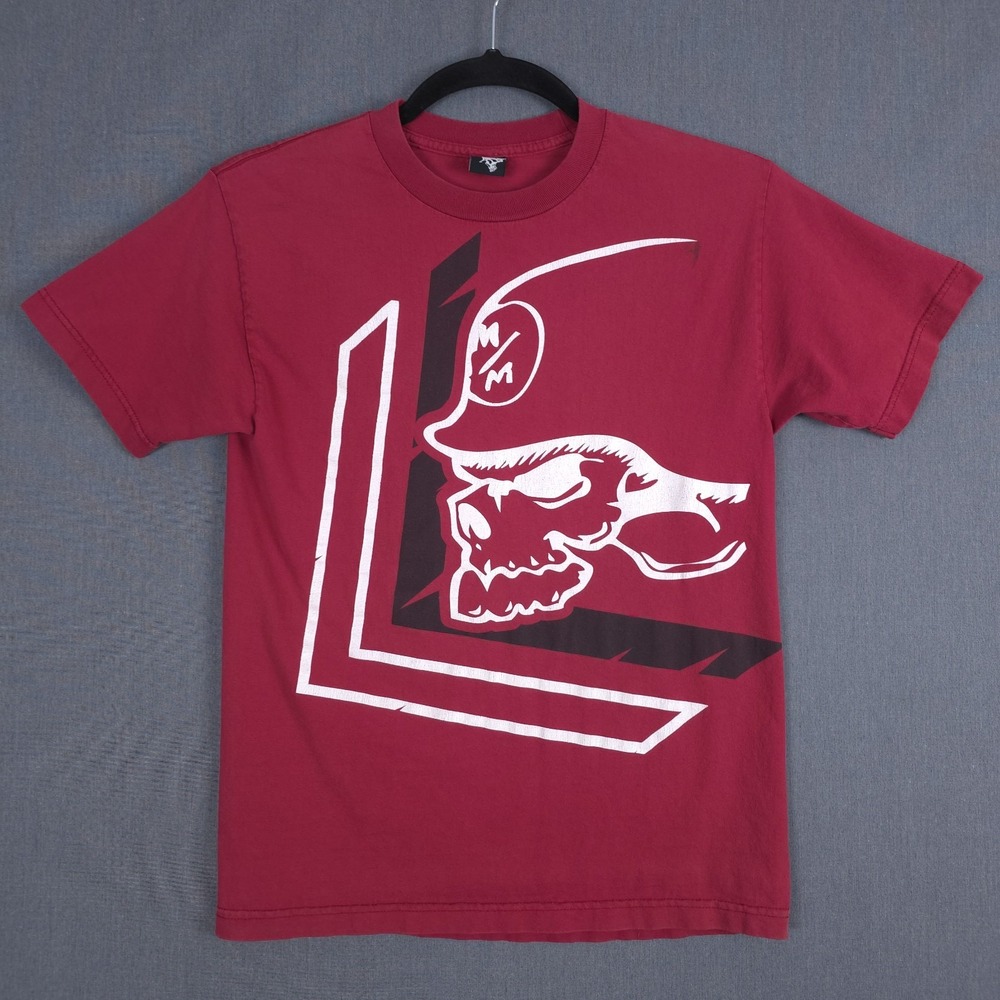 Vintage Metal Mulisha Shirt Mens Medium Red Short Sleeve Motocross X-Games Y2K